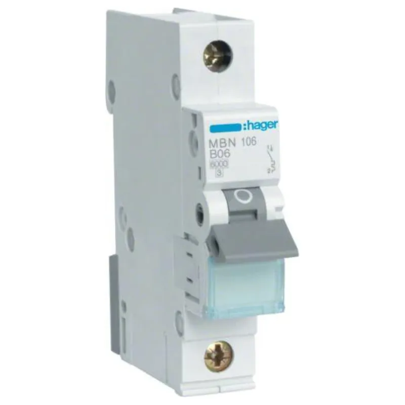 Mega-Angebot HAGER MBN106E Leitungsschutzschalter 1P B6 6kA