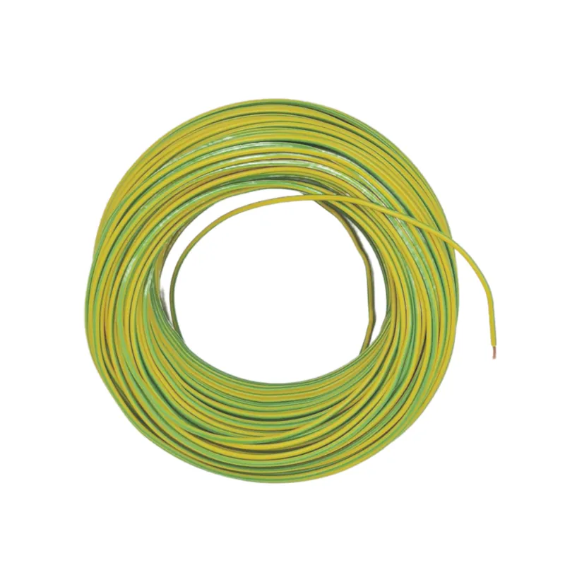 Kabel 1 x 1,0 (H05V-K) 10 Meter / gelb-grün Highlight