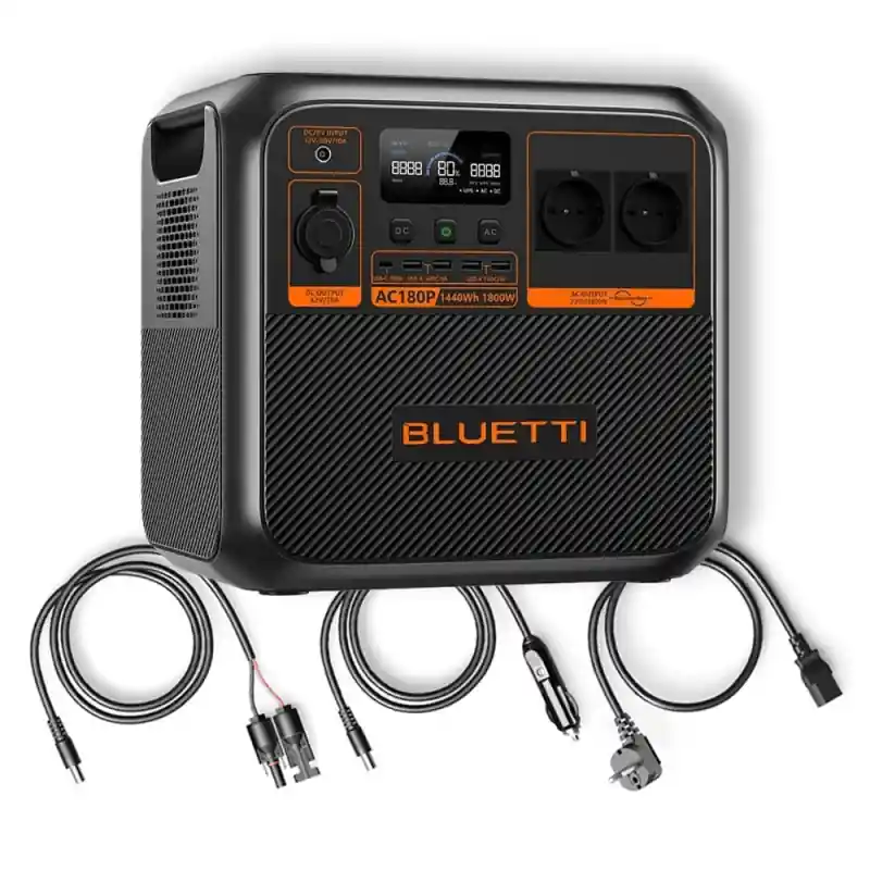 Bluetti AC180P Powerstation 1440Wh 1800W 2700W-Power-Lifting Im Trend