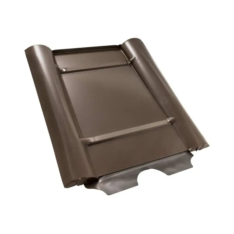 Handgefertigt Marzari Photovoltaik Metalldachplatte Typ Beton Braun