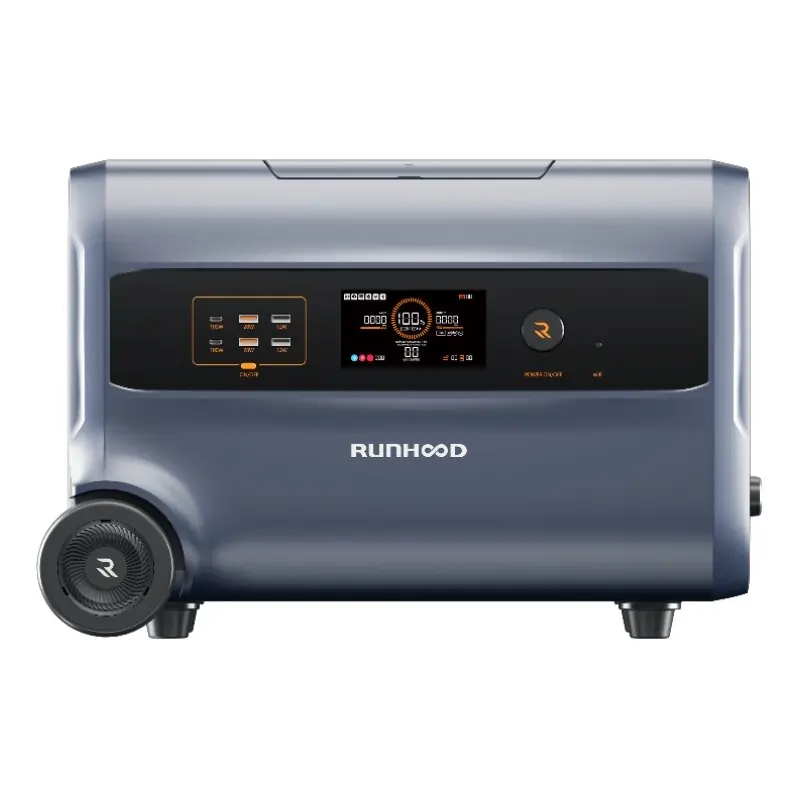 Bestpreis RUNHOOD F2400 Powerstation 2400Wh 2400W – 3-in-1 Balkonkraftwerk & Notstrom