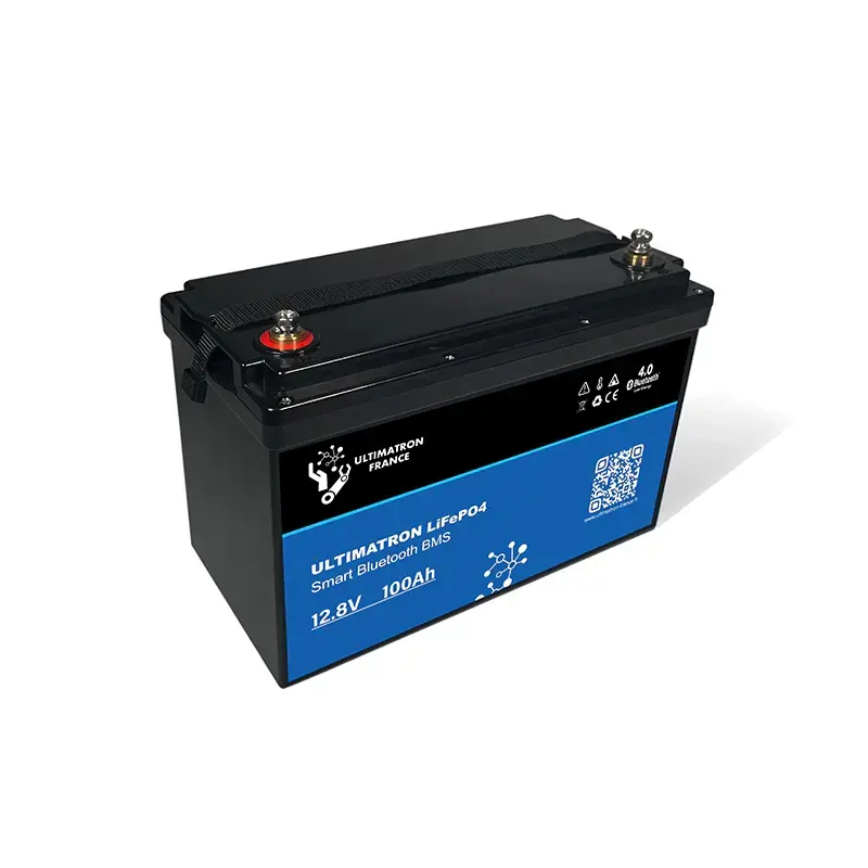Ultimatron Batterie Lithium 12.8V 100Ah LiFePO4 Smart BMS Avec Bluetooth Garantierte Lieferung