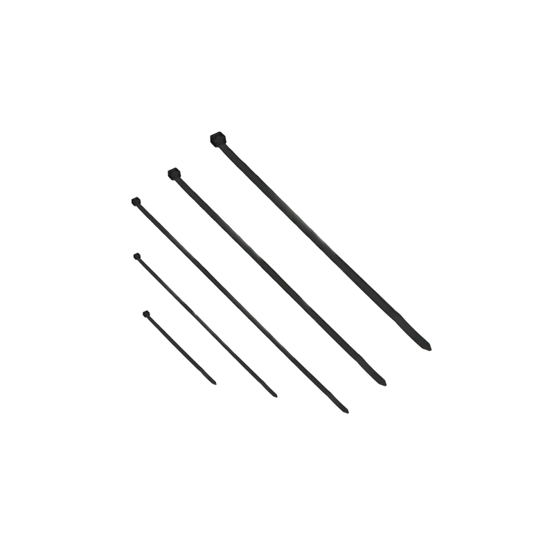 Kabelbinder-Set, 100 Stk., schwarz, UV-best?ndig Neue Ware