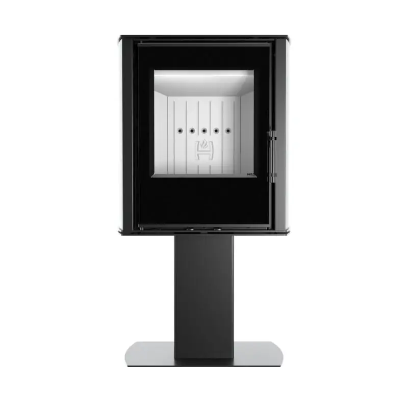 HITZE CANE SF Kaminofen 6,5 kW freistehend – schwarz – effizient & modern, BImSchV Stufe II Geld-Zurück-Garantie