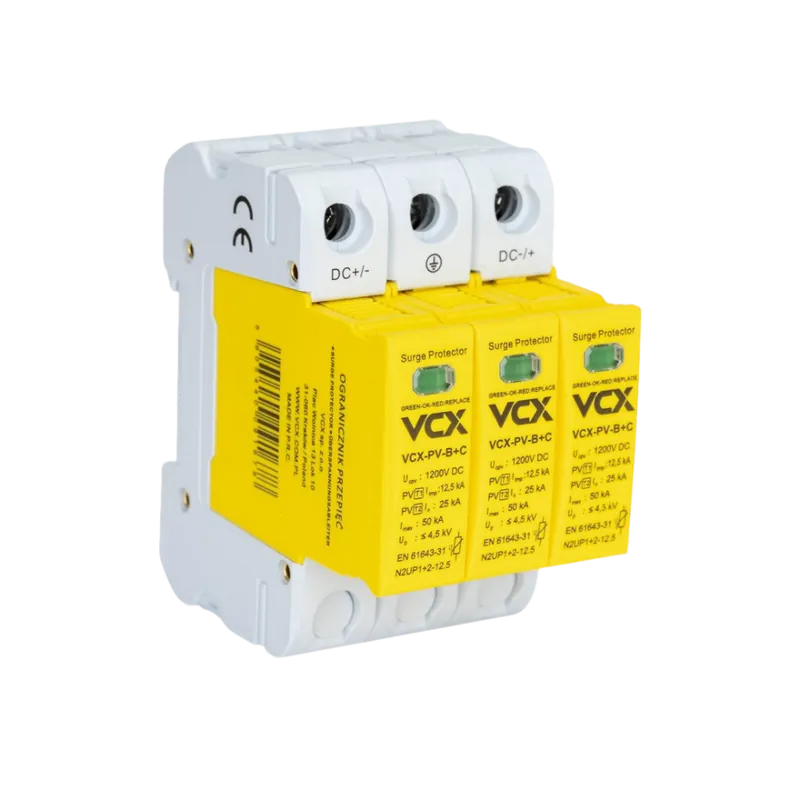 Kostenfreie Lieferung VCX überspannungsschutz PV 3P T1+T2 (B+C) 12,5kA 1200V DC