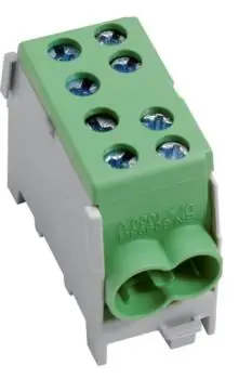Hager Hauptleitungsabzweigklemme KH35E 1-polig, fingersicher 35mm² grün Mengenrabatt