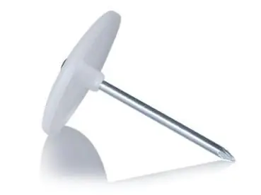 100 STÜCK (VPE) F-Tronic Nagelscheibe mit mont. Stahlnagel, Ø 35mm rund, Nagel 3 x 70mm (7440007) Preiswert