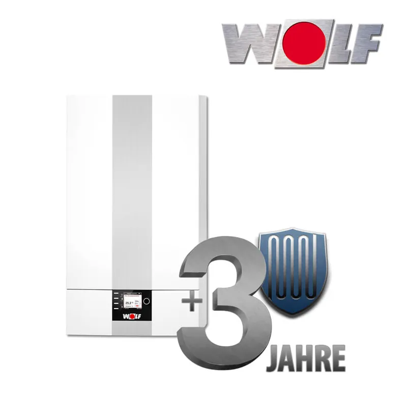 +3 Jahre Anschlussgarantie für Wolf CGB-2 Gastherme, Gasbrennwert-Heiztherme Direkt Vom Hersteller