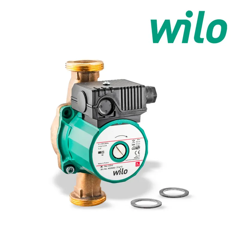 Original Wilo Star-Z 25/2 EM Trinkwasser Zirkulationspumpe, Wechselstrom, Rp1", 230V/46W
