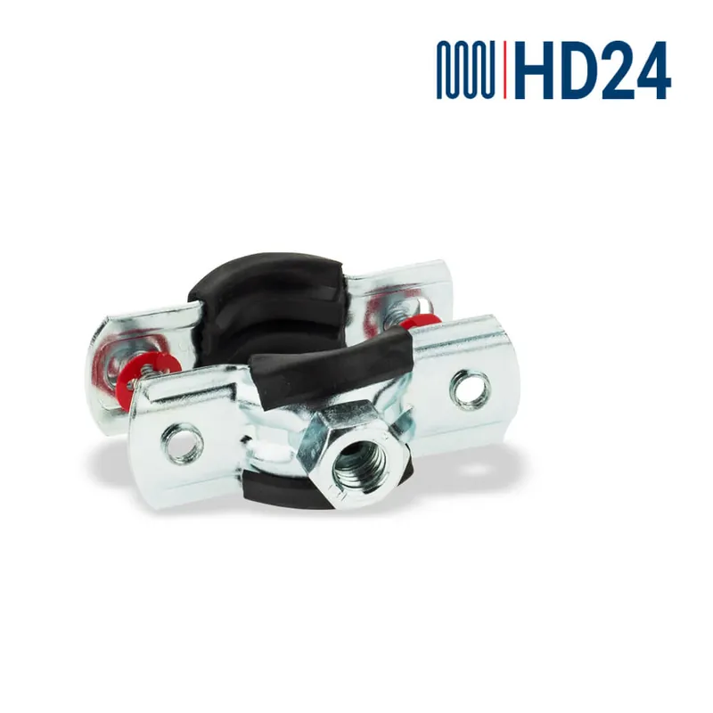 HD24 Rohrschelle Schraubschelle 2-teilig, M8, 12 x 14 mm (1/4") verzinkt Mengenrabatt