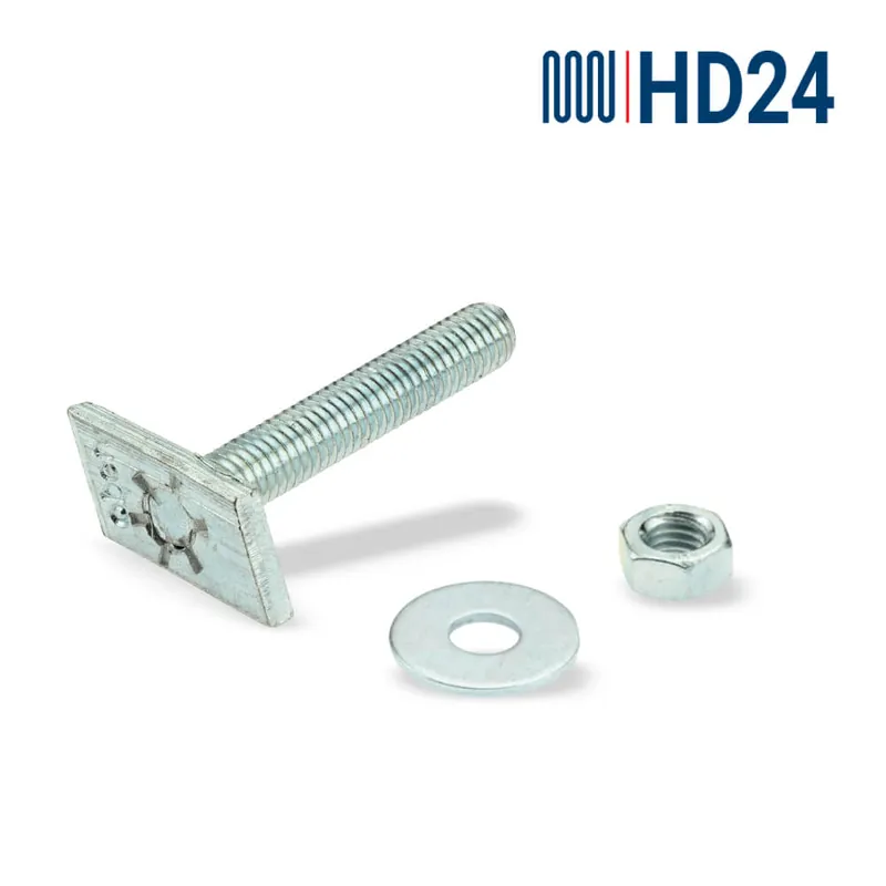Kostenloser Versand HD24 Hammerkopfschraube M8 x 50 mm, verzinkt für Profil 27/18-28/30