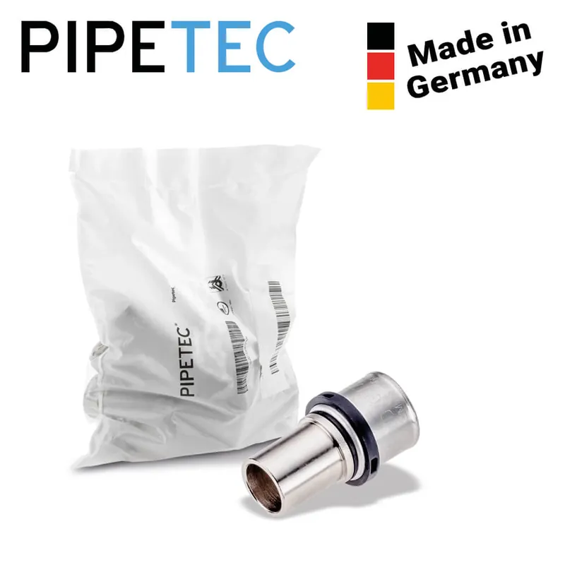 Kostenfreie Lieferung 5 x Pipetec Press-Übergang Kupferrohr 26x3 - 22mm, vernickelt, PFUEK2622NI, TH+U