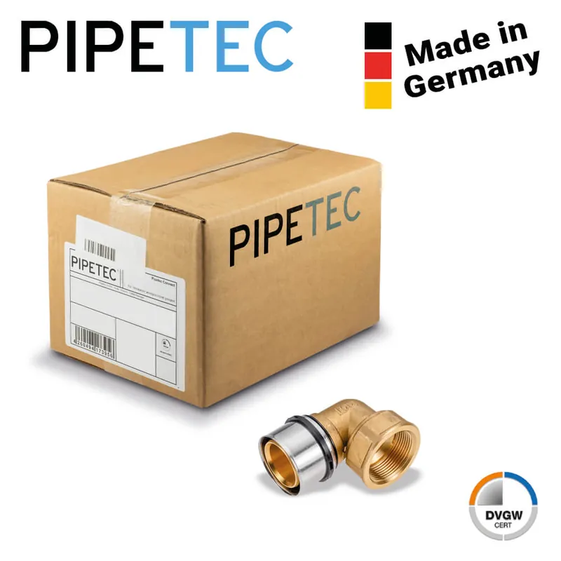 10 x Pipetec Press-Übergangswinkel Innengewinde 50x4 - 1 1/2" PFWI5008 DVGW TH Kontur Direkt Vom Hersteller