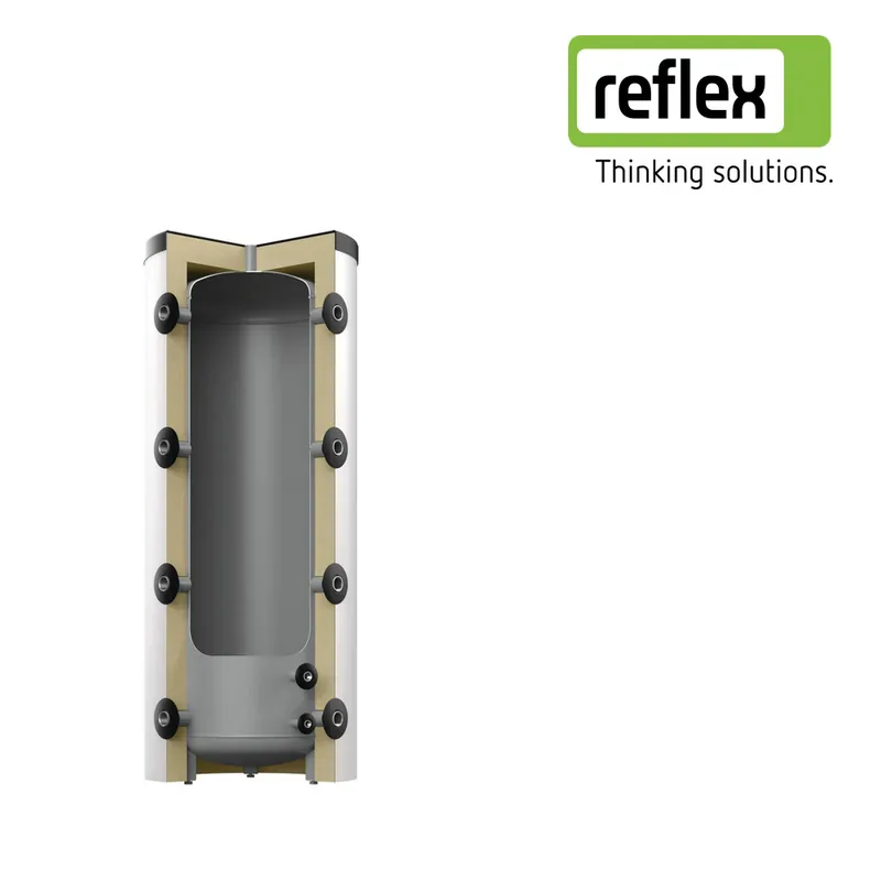 Reflex Storatherm Heat HF 800_C Pufferspeicher für Heiz- und Kühlsysteme, 800 Liter, silber Direkt Vom Hersteller