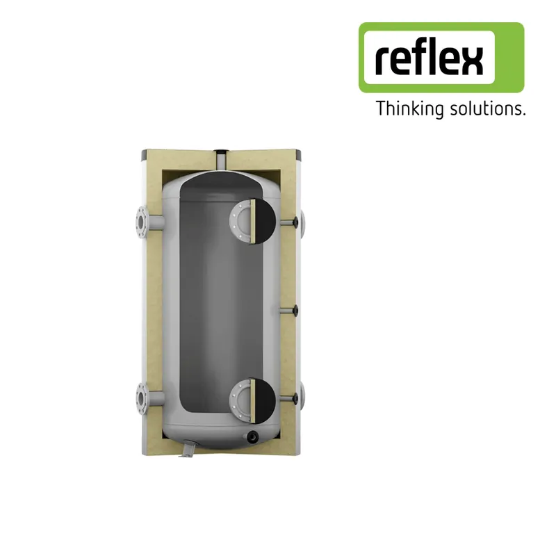 Reflex Storatherm Heat HF 800/R2_C Pufferspeicher für Heiz- und Kühlsysteme, 800 Liter, grau Begrenztes Angebot