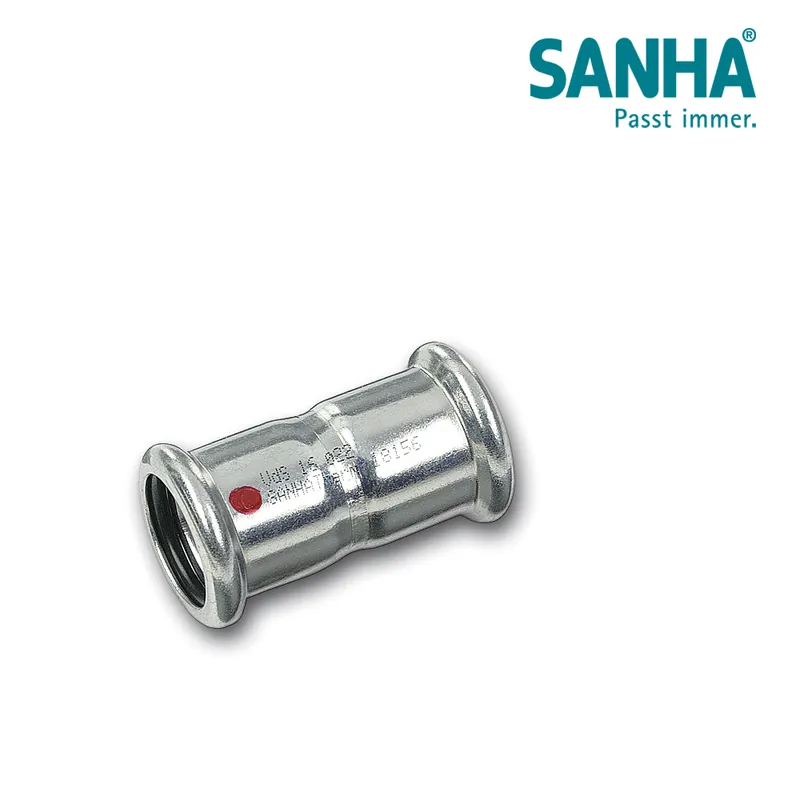 Ab Werk SANHA Therm Muffe 35mm Stahl verzinkt Universal-Press EPDM DVGW W534