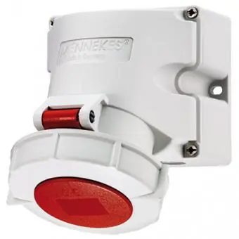 Mennekes 9142 Wandsteckdose TwinCONTACT, 16A / 400V / 5polig - IP67 Top-Preis