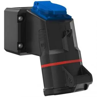 Saisonangebot Walther CEE NEO Wandsteckdose Minikombi, CEE 16A, 400V, 5polig, Schuko, IP54 mit Push-In Klemmstein