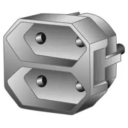 Euro-Zweifachstecker - weiß Markenprodukt
