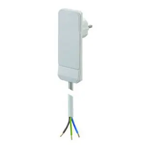 Bachmann FLAT PLUG mit 1,5 m H05VV-F 3G 1,5, 10cm abgemantelt, weiß Nur Heute