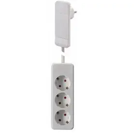Bachmann FLAT PLUG mit 3-fach Tischsteckdosenleiste, weiß Heute Kaufen