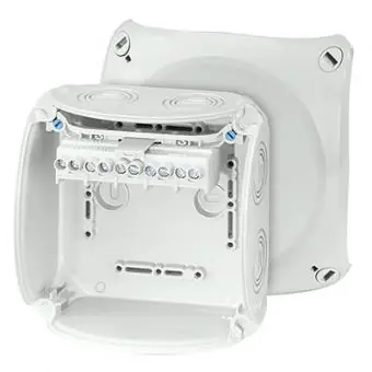 Hensel Kabelabzweigkasten KF 0606 G, 130 x 130 x 77 mm, IP 66/67, wetterfest, 2,5-6 mm² Saisonangebot