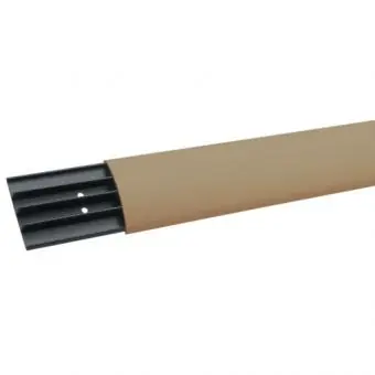 Hager Aufbodenkanal 18x75, PVC, beige, Länge 2 Meter Neue Kollektion