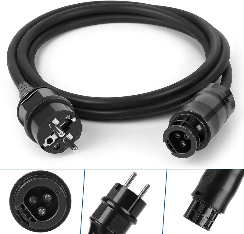 1 bis 15m Betteri BC01 AC Kabel Balkonkraftwerk Kabel, Betteri BC01 Buchse zu Schuko Stecker Anschlusskabel zum AC-Anschluss von Mikrowechselrichtern Hoymiles, Deye, Envertech, TSUN, NEP Original