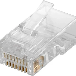 10 Stück RJ45 Stecker, CAT 5e UTP ungeschirmt; RJ45 Stecker, CAT 5e UTP ungeschirmt - für Rundkabel Gratis Versand