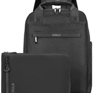 Ausverkauf Laptop Rucksack 15.6" mit Sleeve 14" als Set in schwarz