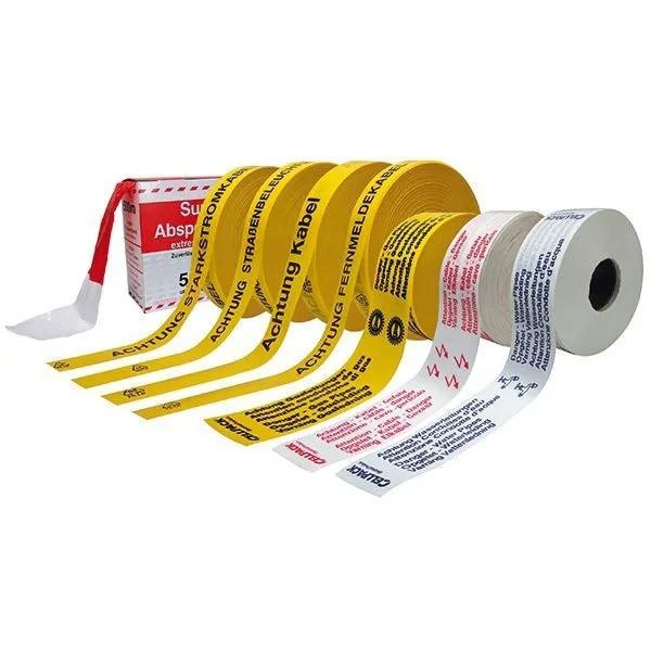 Cellpack Trassenwarnband Nr.26"Starkstromkabel" 40mmx250m gelb Geld-Zurück-Garantie