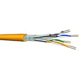 Schnäppchen PROTEC.net Datenkabel Cat.7A, S/FTP (1500 MHz), 4x2xAWG22, gelb, 100 Meter Ring
