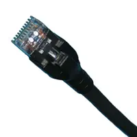 Billig Patchkabel Cat. 6A, 4x2, RJ-45 Stecker, Länge: 0,5m, schwarz
