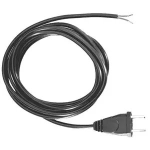 Hochwertig Bachmann Euro-Zuleitung, Flachleitung H03VVH2-F 2x0,75 mm², schwarz - 3 Meter