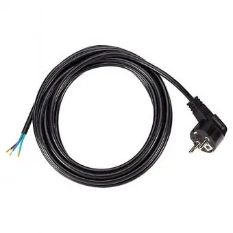 Kostenfreie Lieferung Netzanschlussleitung H05VV-F 3G1,0 mm², schwarz - 2 Meter