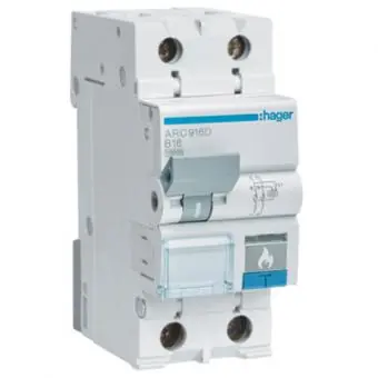 Hager ARC916D - Brandschutzschalter AFDD mit Leitungsschutzschalter 1P+N, B16A Billig