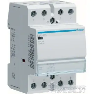 Hager ESC464 - Installationsschütz 230V / 63A - 4 Öffner Geld-Zurück-Garantie