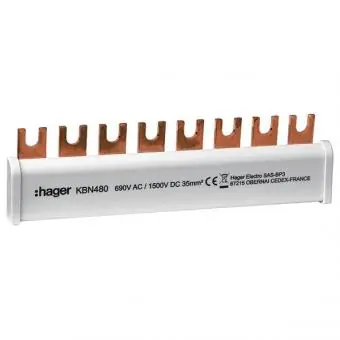 Hager KBN480 - Erdungsbügel 4P 35mm² zur erdseitigen Überbrückung für SPA180 Sofort Bestellen