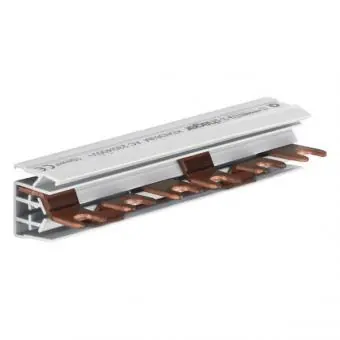 Sonderaktion Hager KDN 363 M, Phasenschiene 3polig, 6 Platzeinheiten, 10mm²