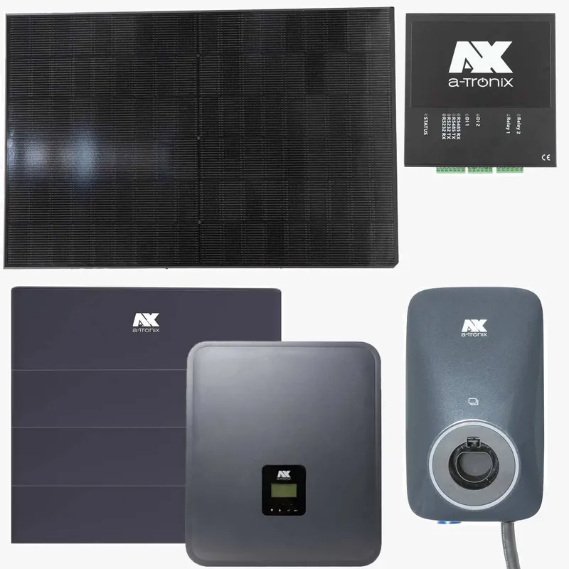 Hochwertig a-Tronix 12 kWp HEMS Solar Set mit 14,4 kWh Speicher inkl. Wallbox