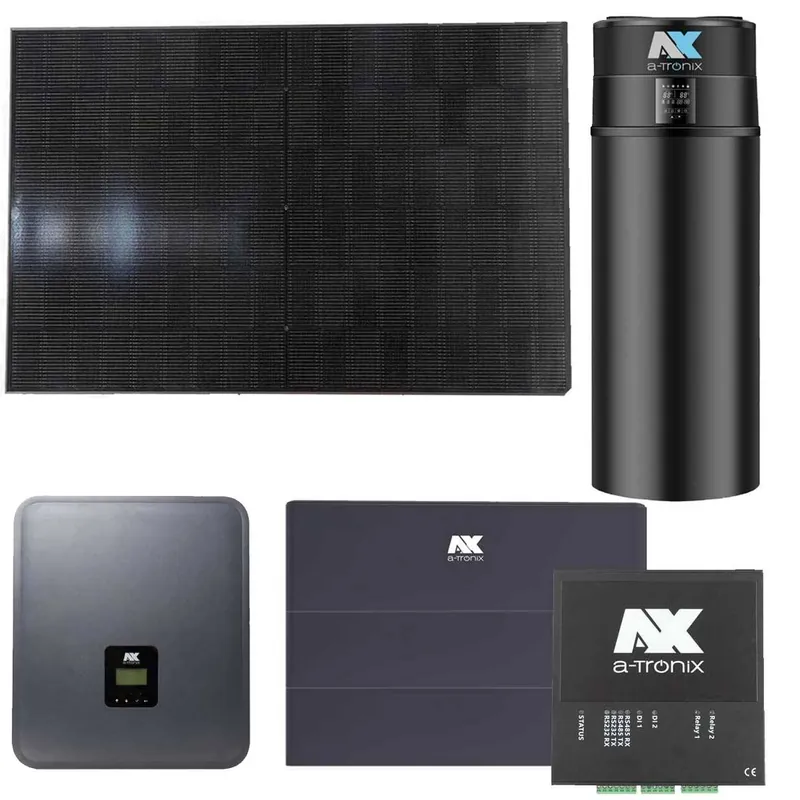 Preisreduziert a-Tronix HEMS PV-Set 10 kWp + 300L Wärmepumpe mit 11,5 kWh Speicher