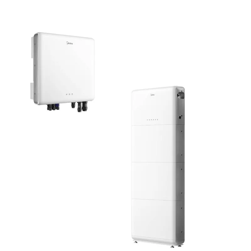 Heißes Angebot Midea MHELIOS M1-T10 K 10kW Hybrid-Wechselrichter mit Midea MHELIOS 15kWh Solarspeicher-Set