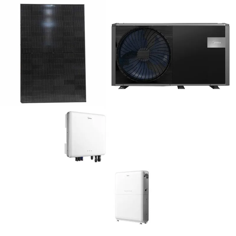 Midea MHELIOS HEMS PV-Set 5kWp + 6kW Wärmepumpe + 5 kWh Speicher Großhandel