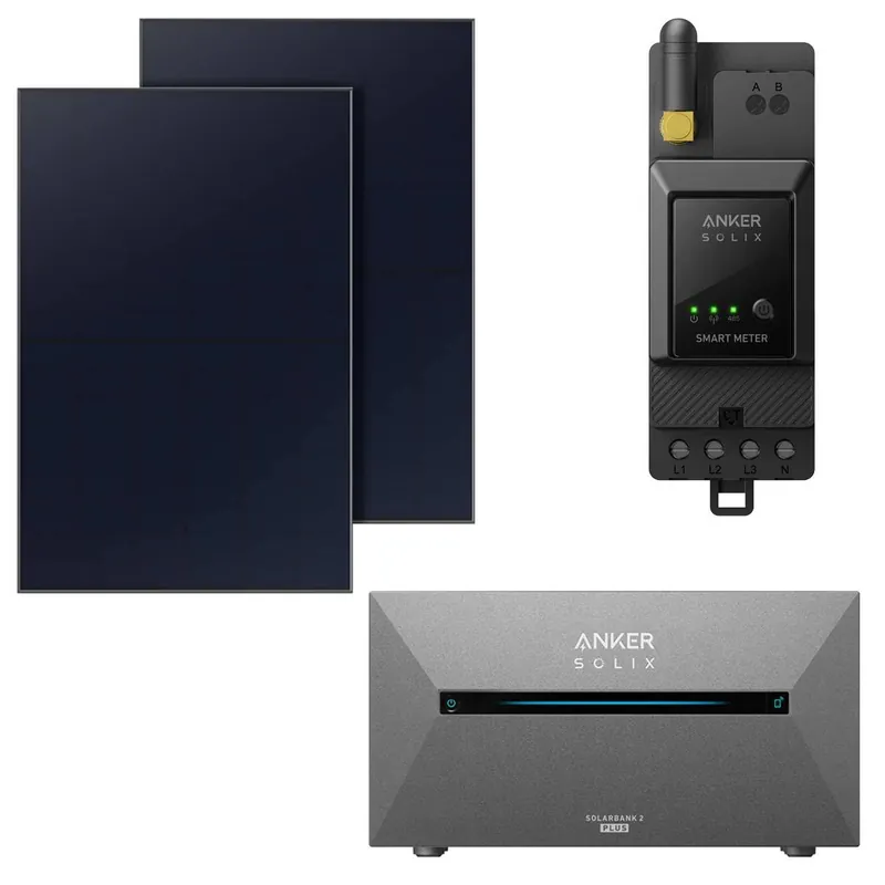 ANKER Balkonkraftwerk mit Speicher E1600 Plus, 1,6kWh, 2 x 440W Solarmodule Ausverkauf
