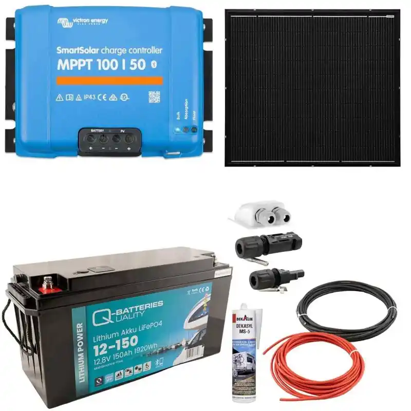 Highlight a-TroniX Solaranlage Wohnmobil 440W mit 150Ah Lithium Batterie und Victron MPPT Laderegler